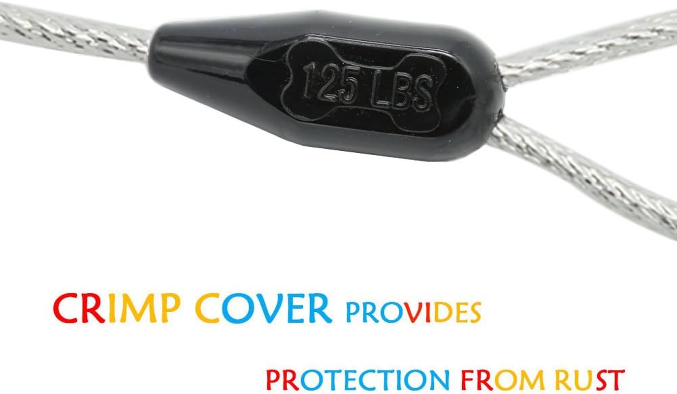 Petest 30Ft Reflective Tie-Out Cable for Heavy Dogs up to 125 Pounds image number 2