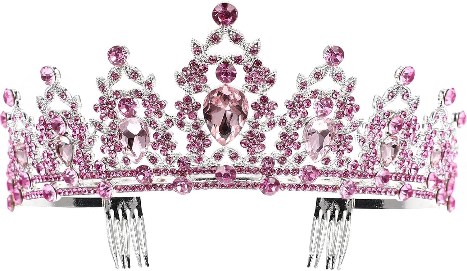 FRCOLOR Wedding Crown Rhinestone Bridal Tiara Party Crown Shining Engagement