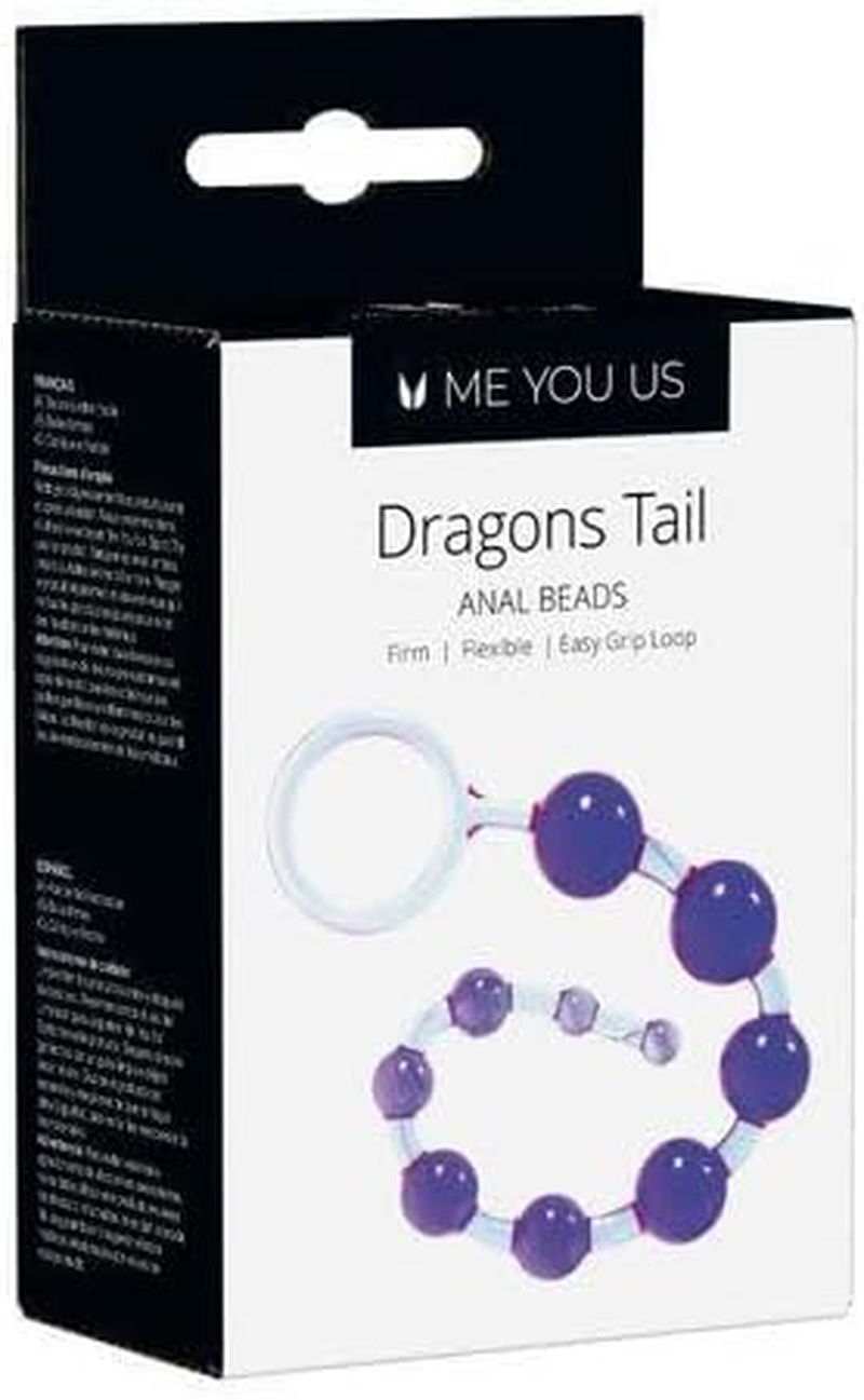 Kinx Dragonz Tail Anal Beads, 10.75 Inch, Purple image number 3