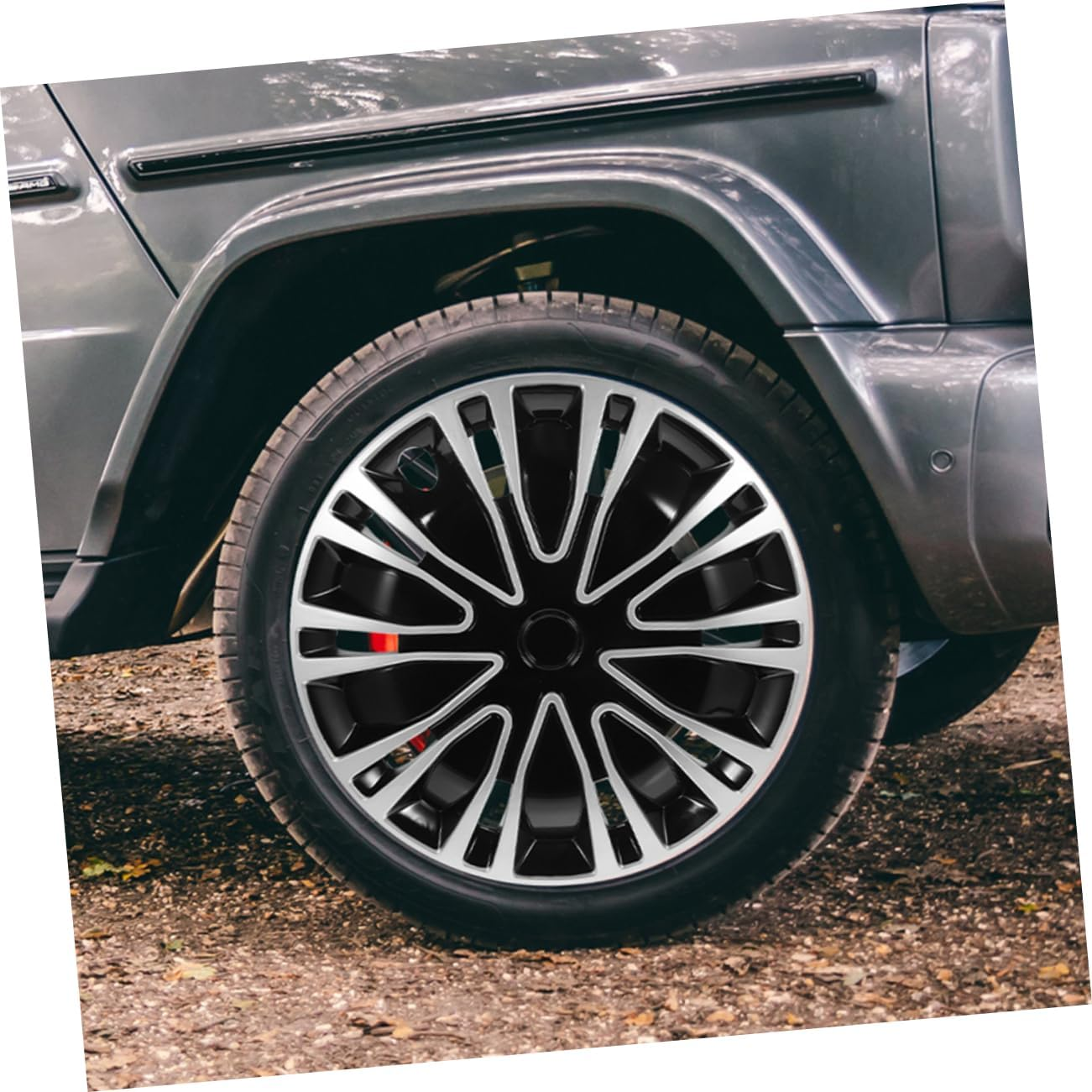 CHICAMPERA 12 Inch Decorative Hubcaps 2Pcs Automotive Wheel Rim Covers for Cars Sturdy Stylish Car Hubcap Replacement image number 5