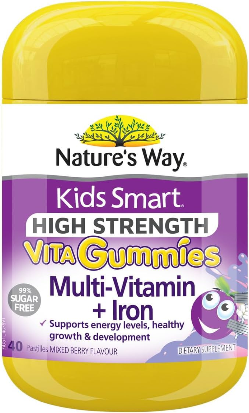 Nature'S Way Kids Smart High Strength Multi Vitamin + Iron Vita 40 Gummies