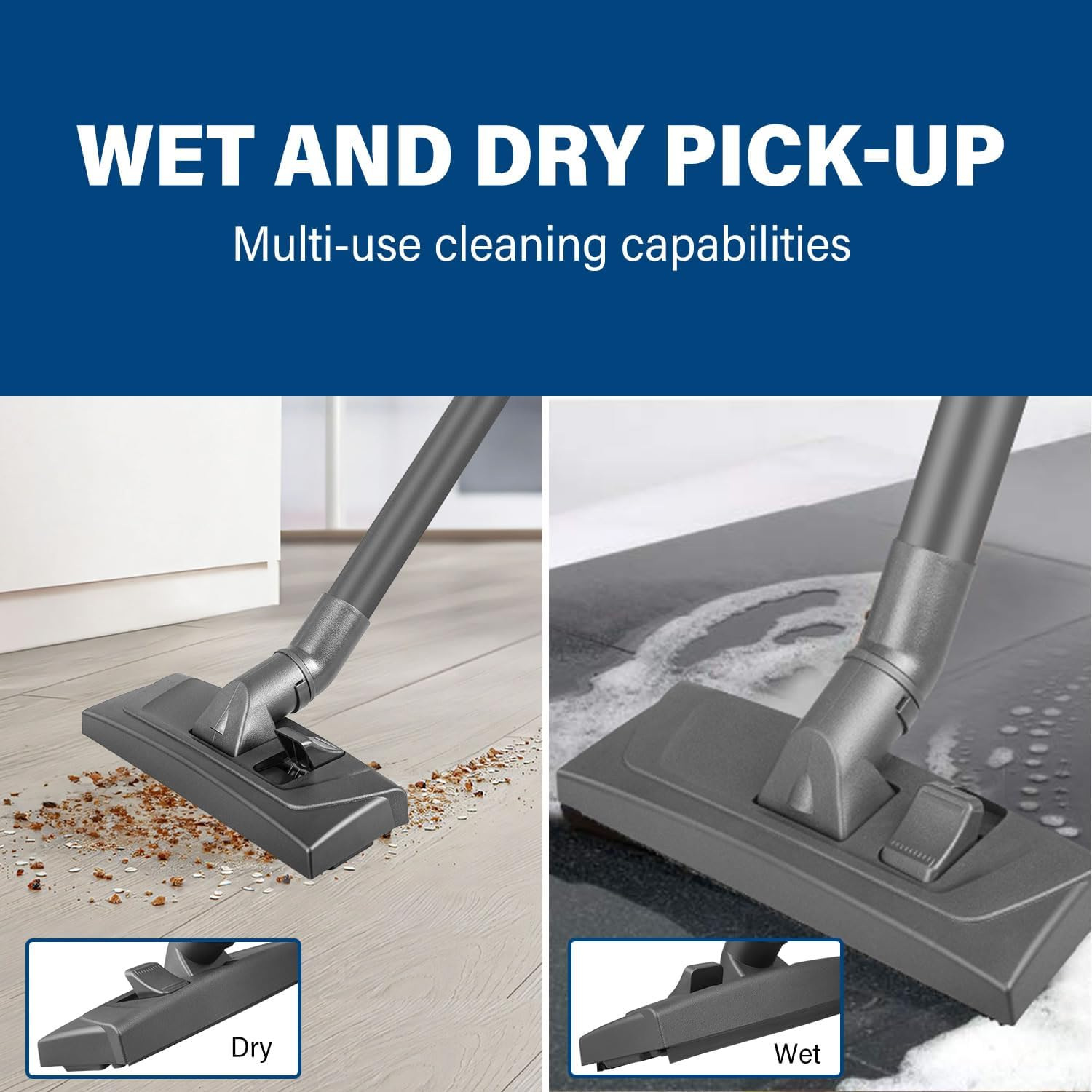 TOPEX 25L Cordless Wet & Dry Vacuum Cleaner Battery Powered Multi-Purpose Removable Universal Wheel with HEPA Filter Cartridge for Car, Garage, Workshop, Home with 20V 4.0Ah Battery and Fast Charger image number 5