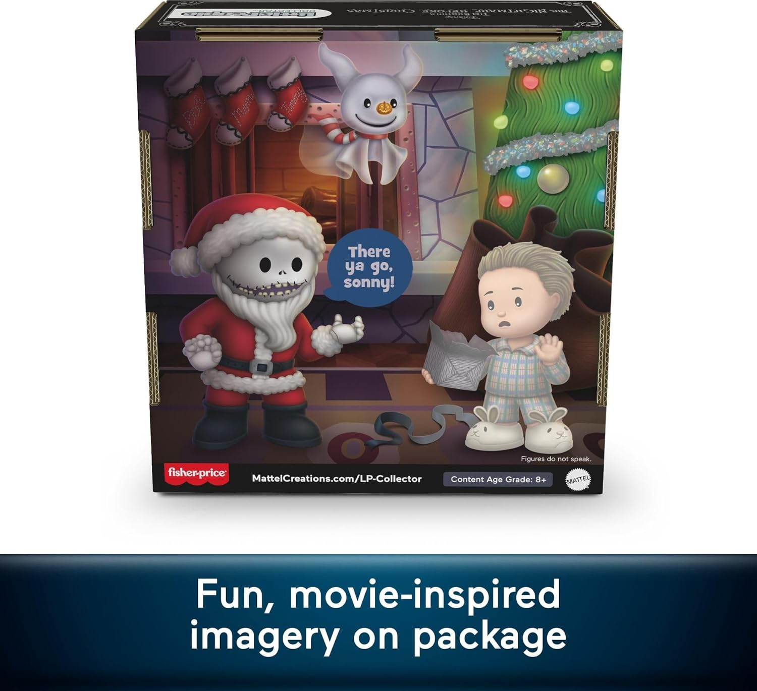 Little People Collector Disney Tim Burton&rsquo;S the Nightmare before Christmas: Santa Jack Special Edition Set for Adults & Fans image number 2