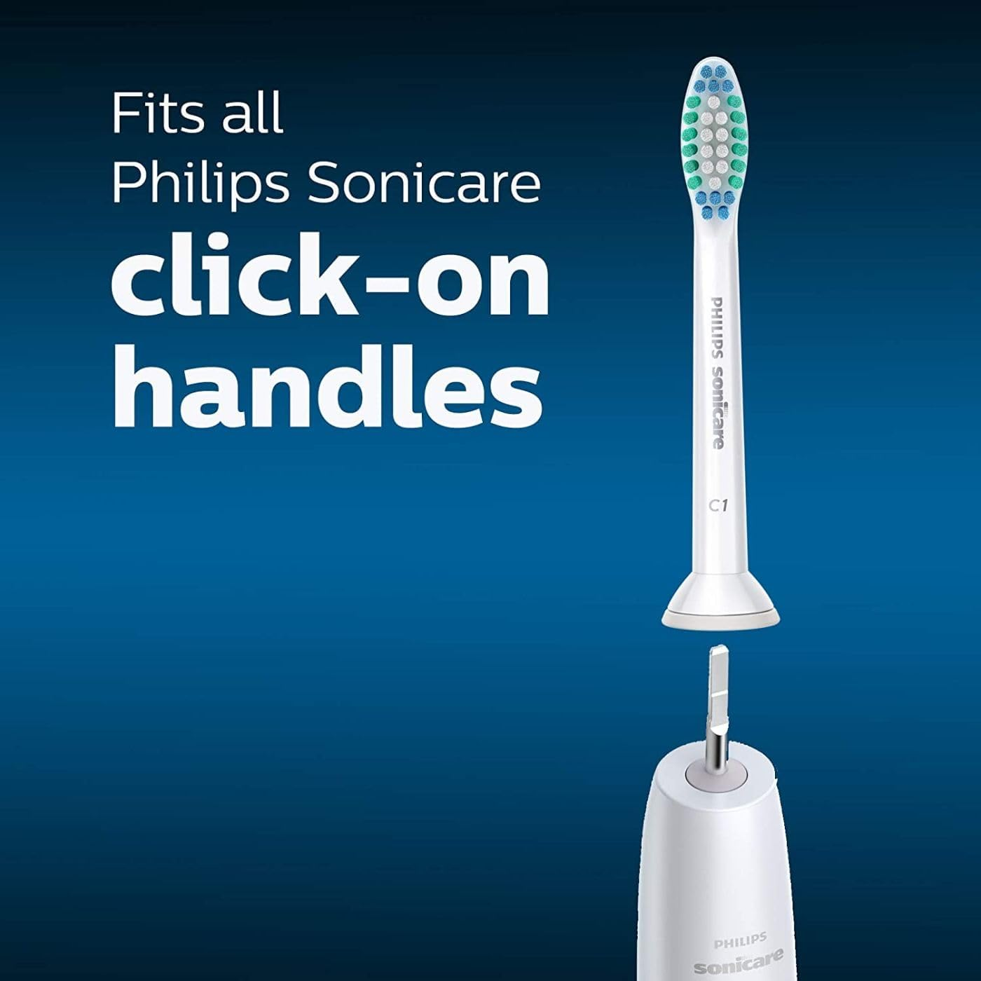 Philips Sonicare Genuine Simply Clean Replacement Toothbrush Heads, HX6012/04, 2-Pk image number 5