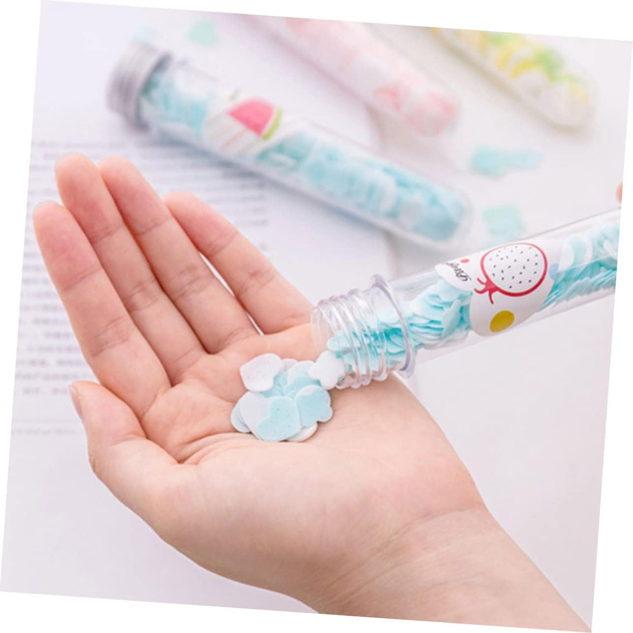 GANAZONO 4Pcs Travel Wash Soap Strips Plant Extract Disposable Soap Portable Easy to Use