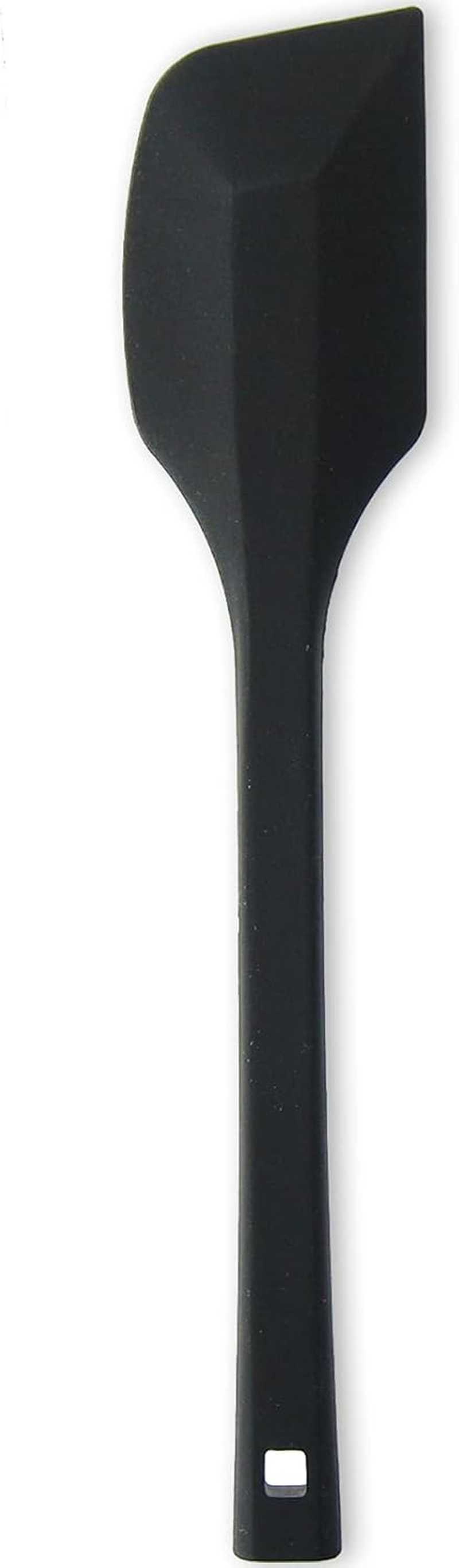 Nagao Tsubamesanjo Silicone Heat Resistant Rubber Spatula, Large, Black, One-Piece Mold, Cooking, Confectionery, Made in Japan