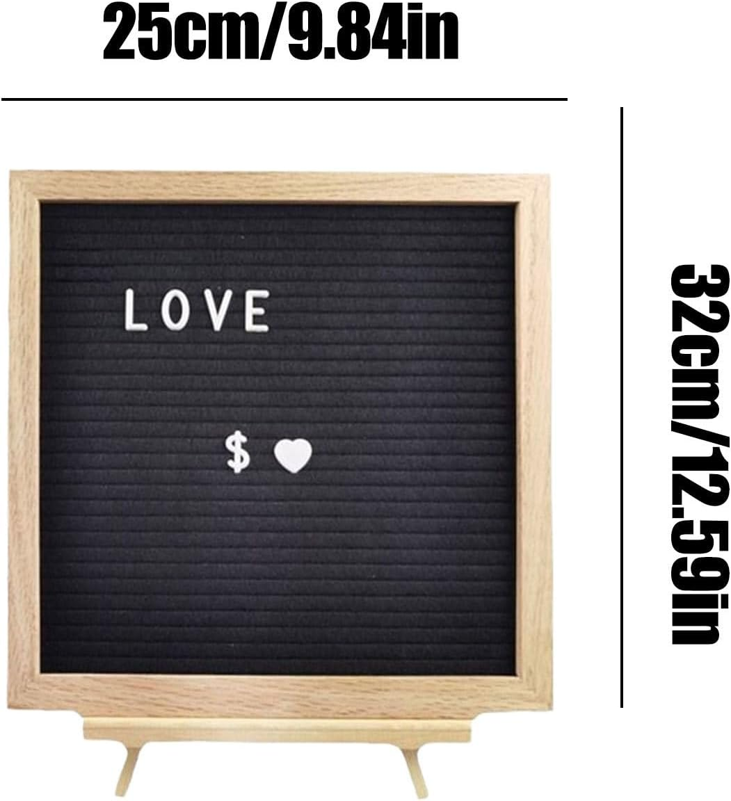 Letter Board | Wood Felt Announcement Letterboard,Changeable Rustic Message Board for School Classroom Baby Room Classroom Nursery Restaurant Barber Wedding image number 1