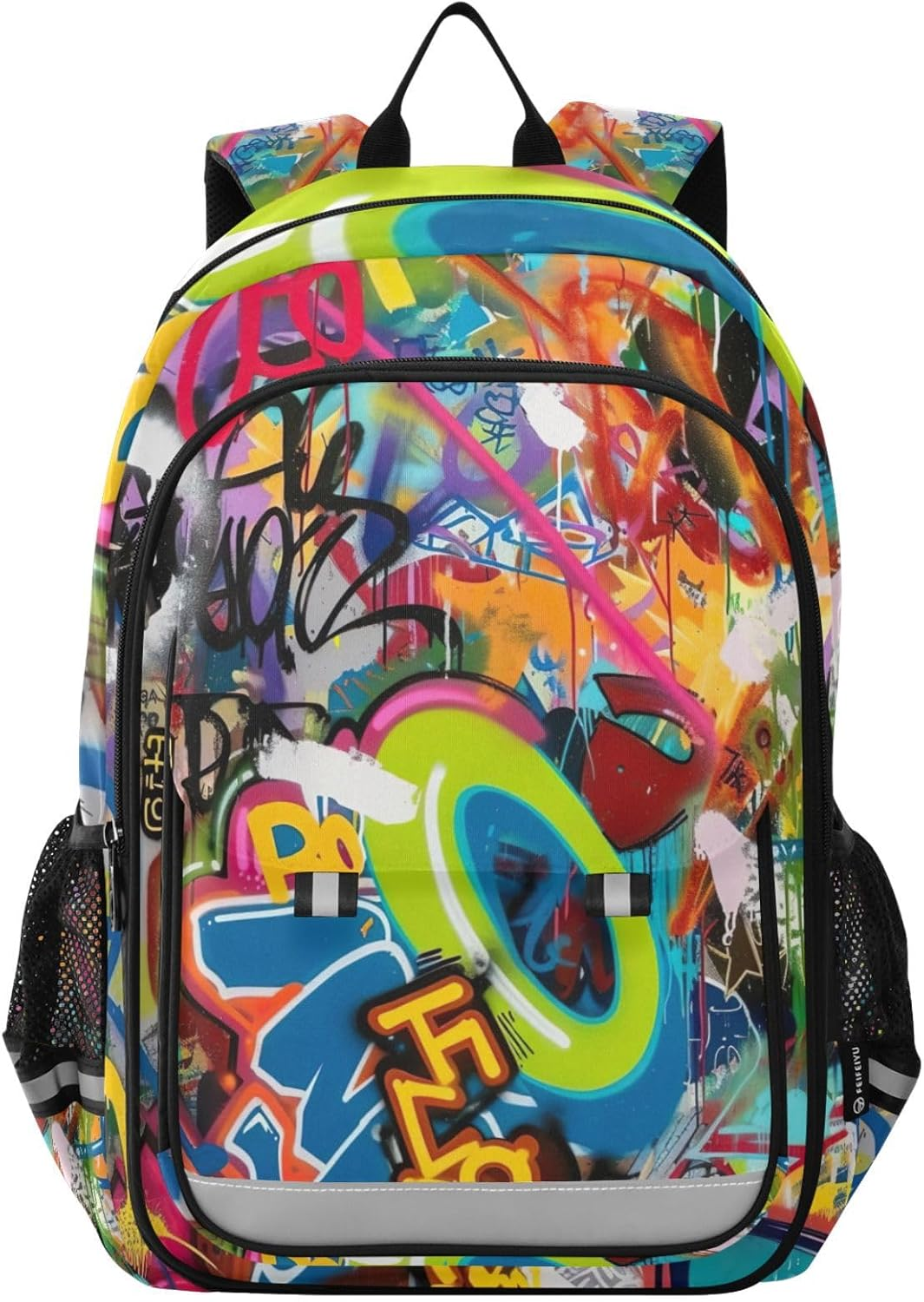RPLIFE Colorful Graffiti Back Packs for Kids, Cool Backpacks for School for Boys, Girls Big Backpack, Colorful Graffiti, One Size, Traditional Backpacks