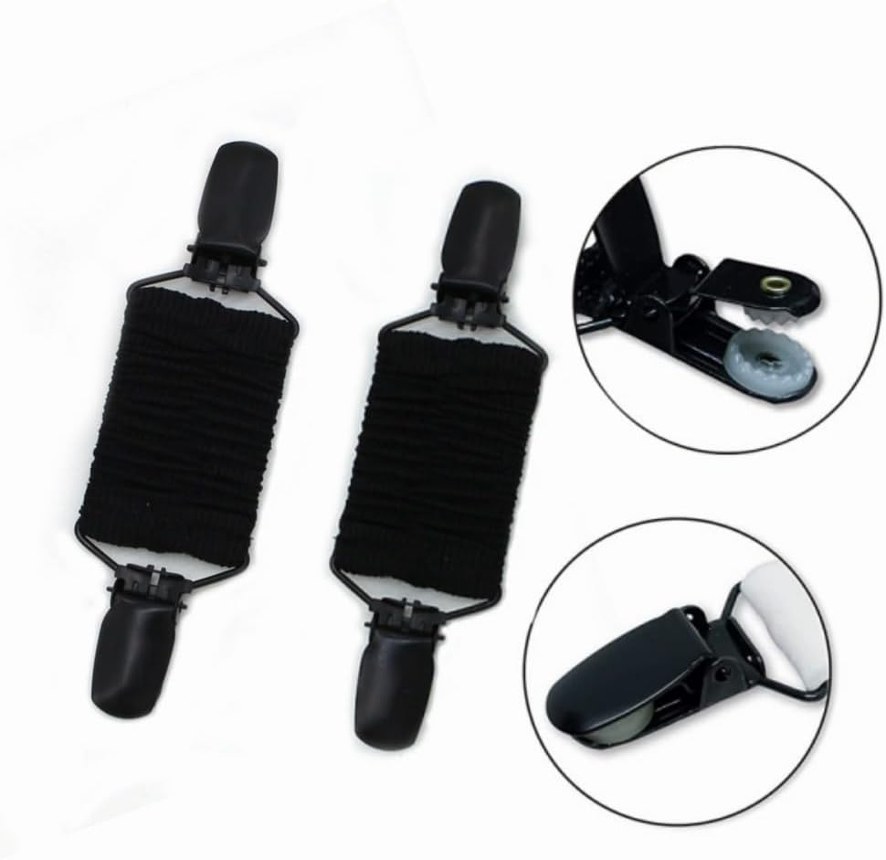 Dress Cinch Clip, 2 Pcs Sweater Clips Shawl Cardigan Collar Clips Scarf Clip Elastic Dress Clips Back Cinch for Women image number 4