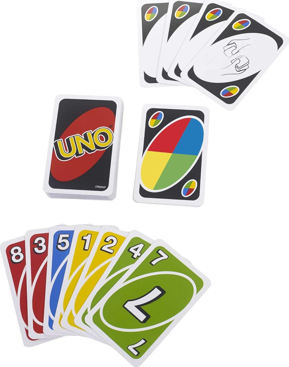Mattel Games Set of 3 Card Games with UNO, Phase 10 & ONO 99, Travel Fun for Kids & Family Night with Storage Tin Box (Amazon Exclusive) image number 4