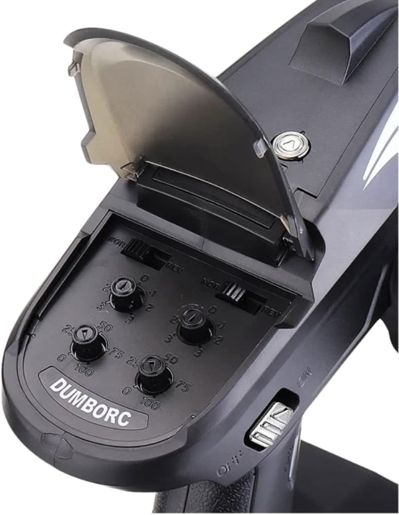 DUMBORC X6 2.4Ghz 6-Channel RC Transmitter, P6FG Receiver, Built-In Gyro, Radio Controller for RC Car/Boat/Tank Mixed Mode