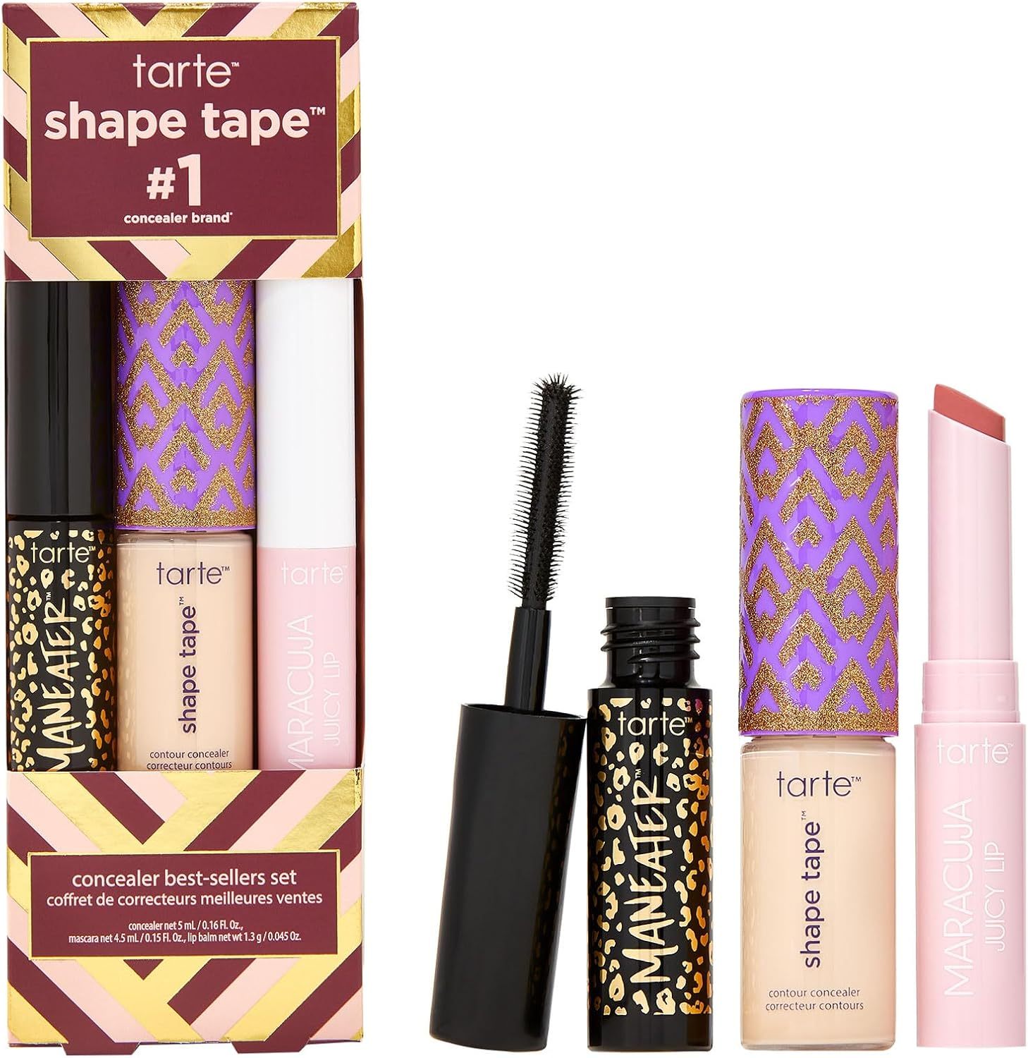 Tarte Shape Tape Best-Sellers Set - 20B Light & Rose - Travel Size