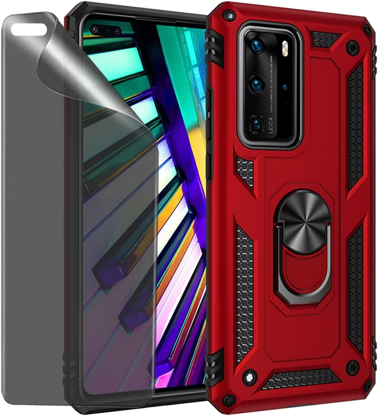 CLYDITE Case for Samsung Galaxy S22 Ultra Case Rose Gold Mobile Phone Case with Anti-Spy Privacy Protection Film Privacy Screen Protector