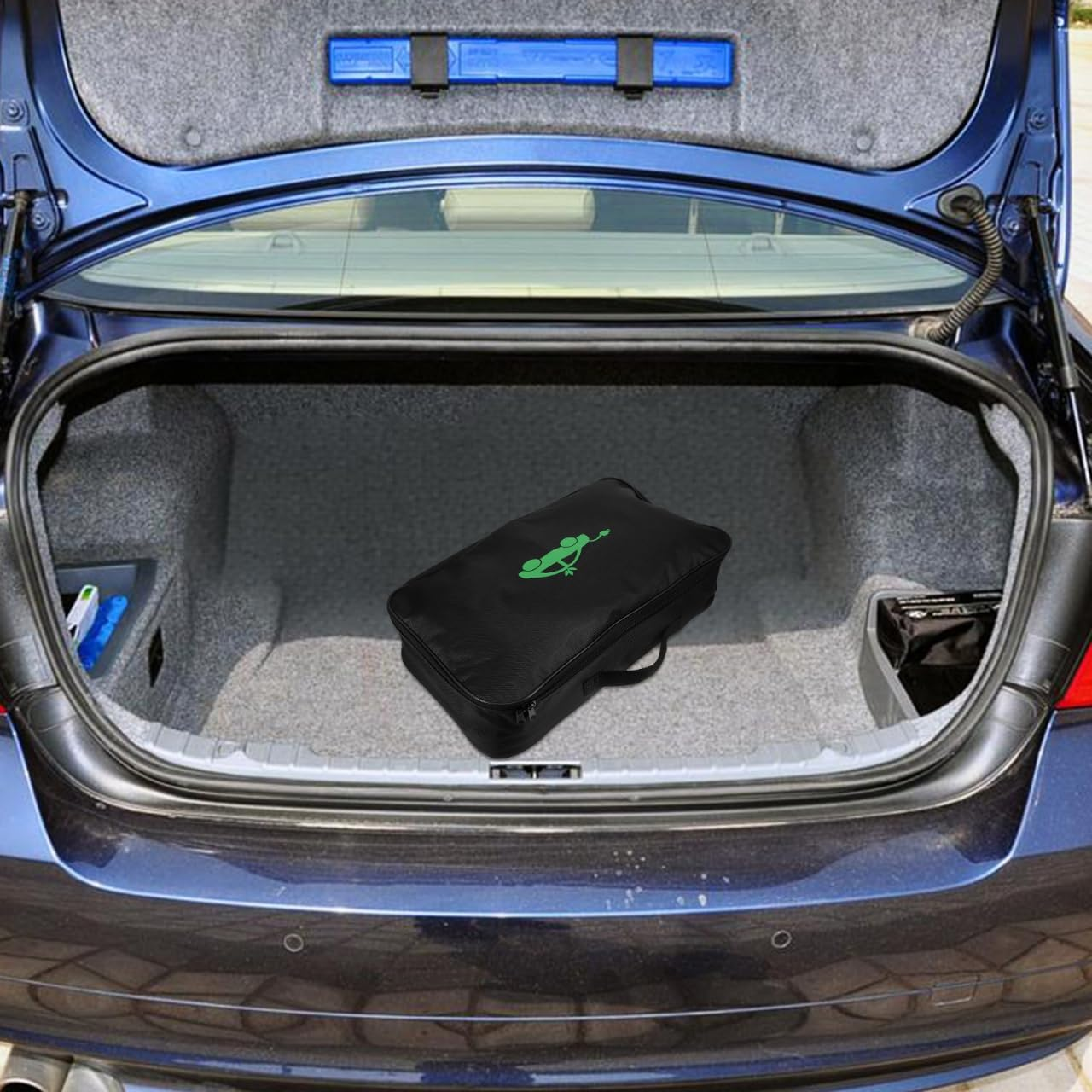 Mobestech Charging Cable Storage Bag for Electric Vehicle with Waterproof Oxford Cloth Fire-Resistant and Shockproof Design Large Capacity Portable Organizer for Car Use image number 5