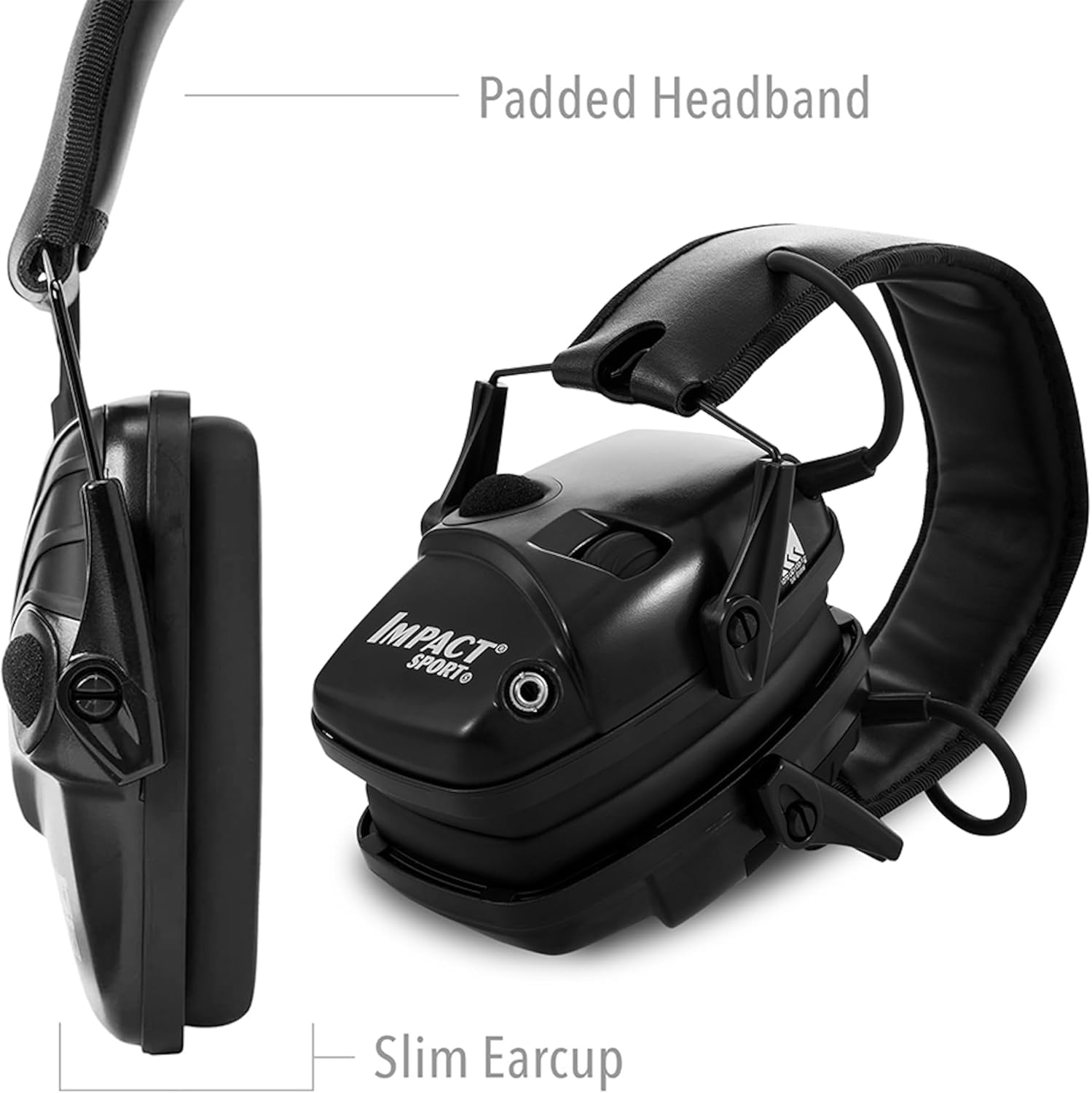 Electronic Shooting Ear Protection with 4X Sound Amplification, Noise Reduction Earmuffs for Gun Range plus Free Case - Green image number 5