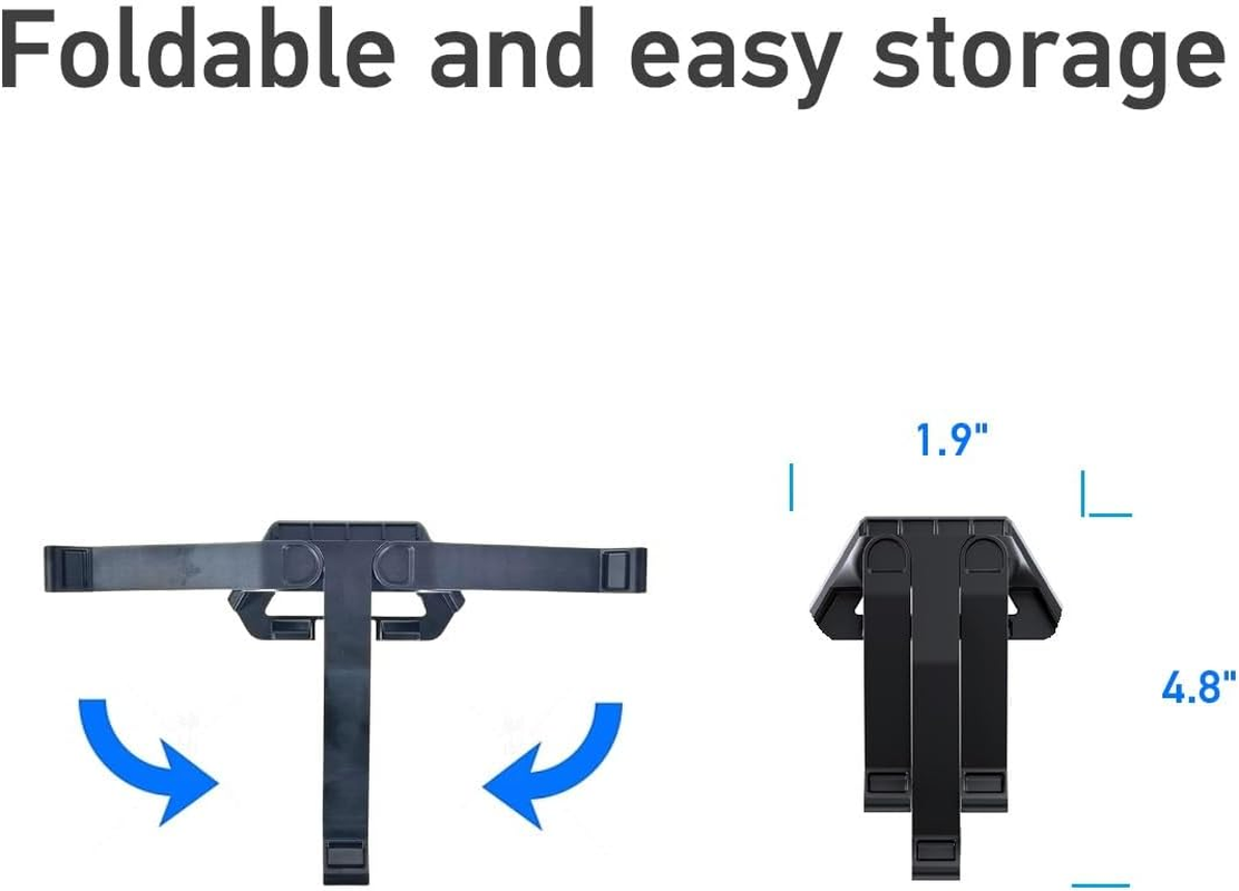 Foldable Starlink Mini Car Mount with Suction Cups，Quick Release Sunroof/Moonroof Mount for Car, RV, Boat, Truck Glass (Black) - Black image number 3