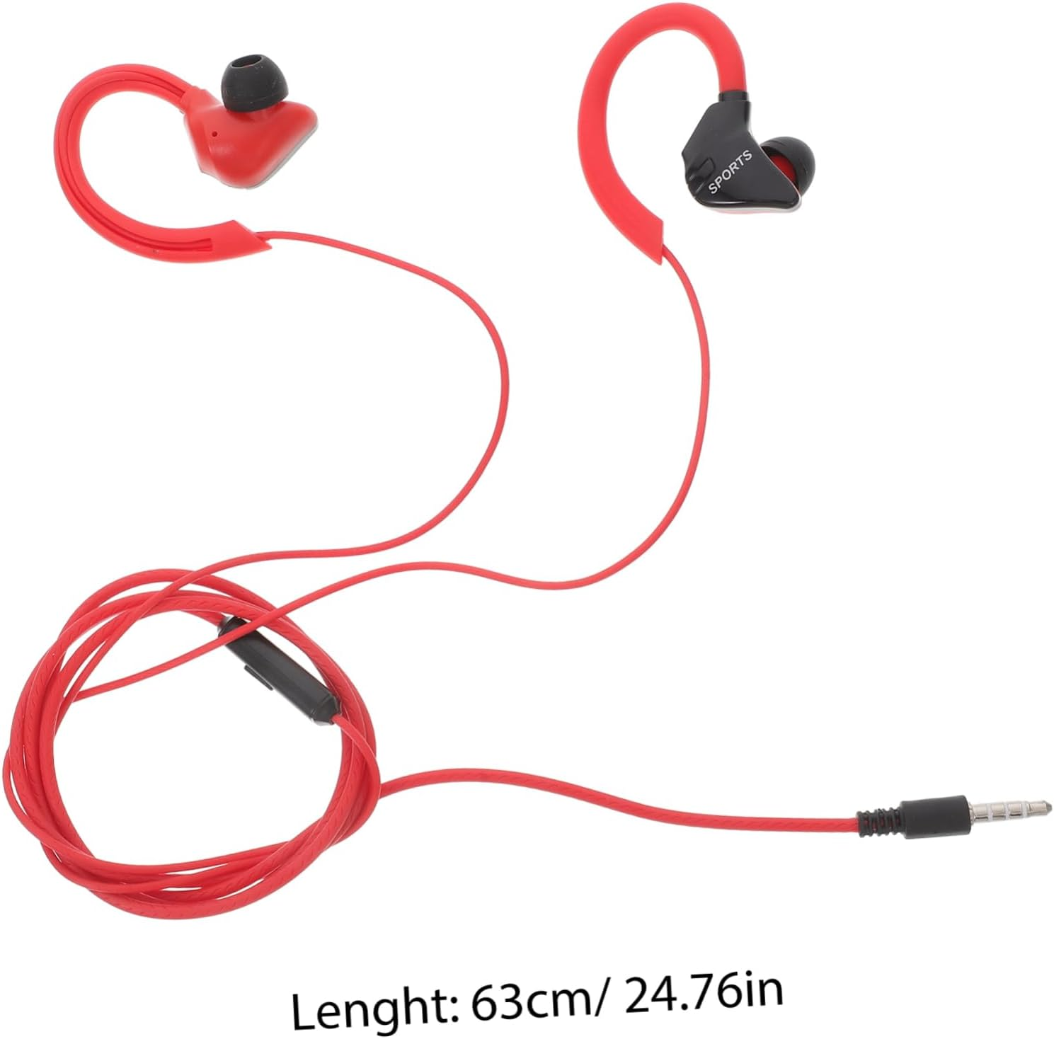 Gadpiparty Wired Earphones Stereo Earbuds Cord Noise Cancelling Heavy Bass In-Ear Earphones for Running Sports and Outdoor Activities image number 4