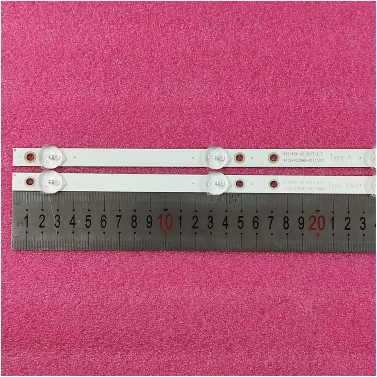 Tv'S Lamps Kit LED Backlight Strips for 32PHS4062/60 32PHS4012/12 LED Bars K320WDX A1 Bands Rulers 4708-K320WD-A2113N01 (Color : 10 Pieces 5Tv)