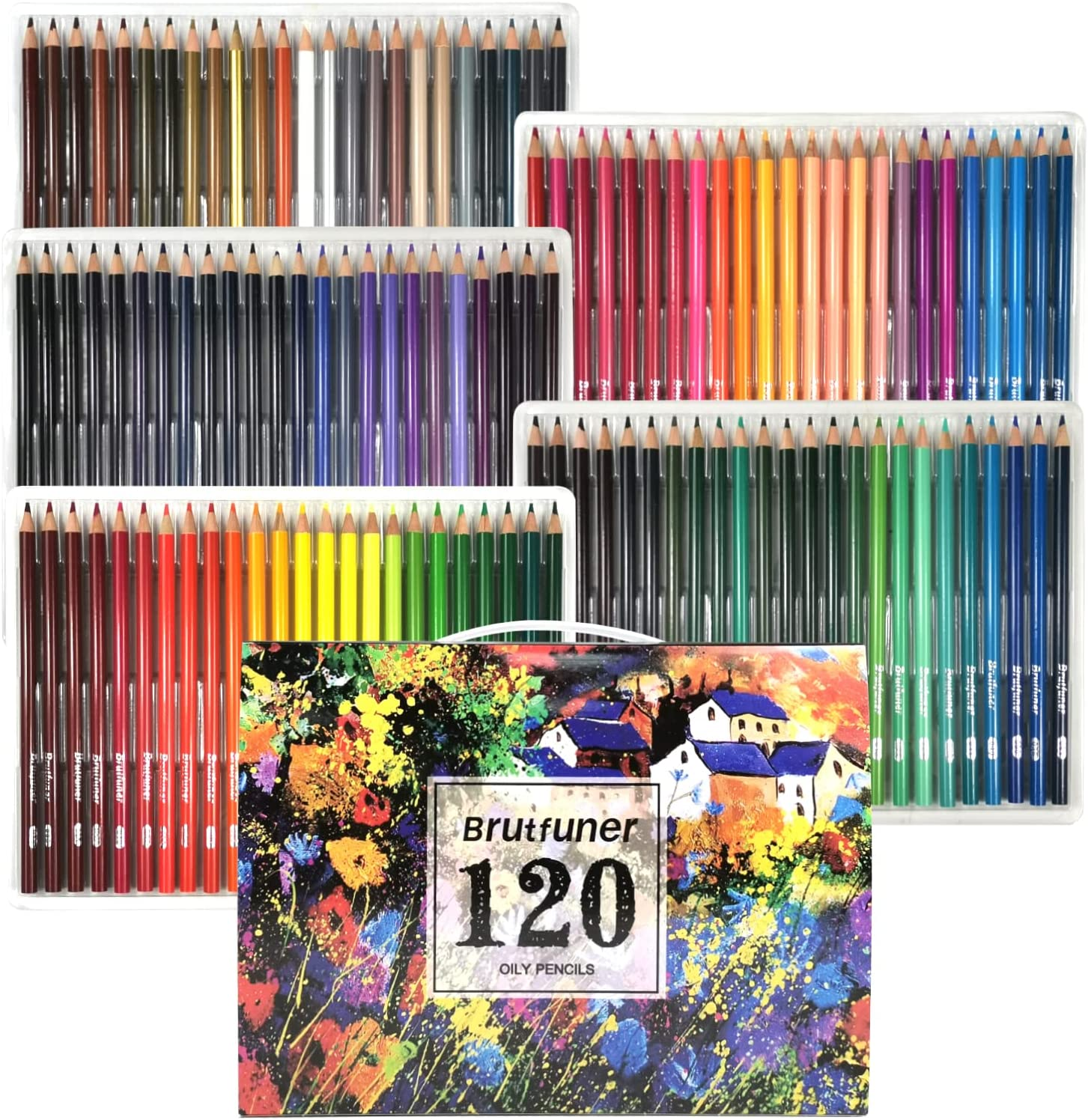 120 Count Coloured Pencils for Adult Coloring Books, Soft Core,Ideal for Drawing Blending Shading,Colouring Pencils Set Adults