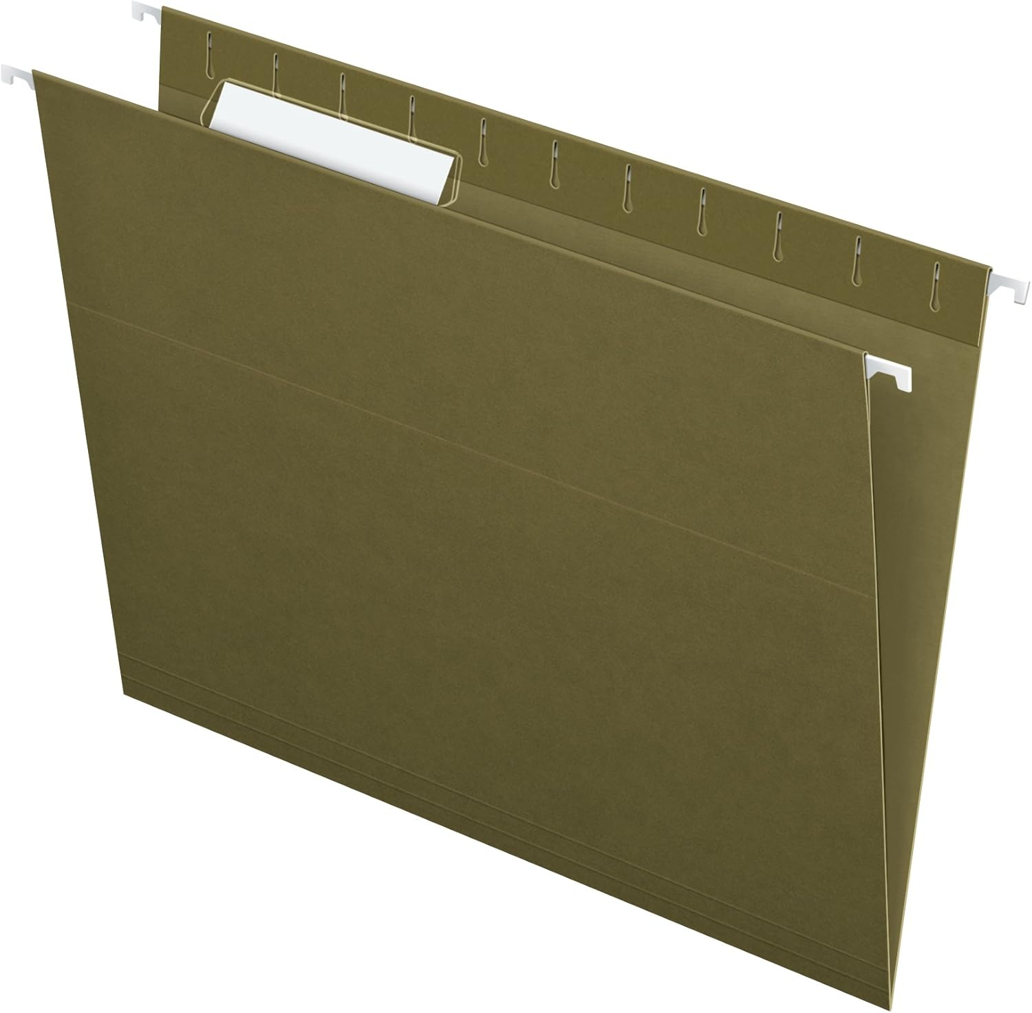 Pendaflex Essentials Hanging Folders, Letter Size, 1/3 Cut Tabs, Standard Green, 25 per Box (81601) image number 6