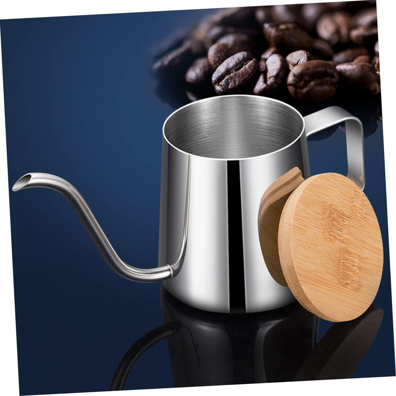 NOLITOY Hand Brew Coffee Maker Portable Stainless Steel Kettle Narrow Spout Carafe for Tea image number 4