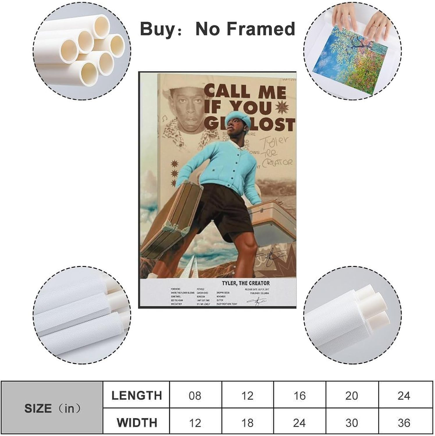 The Tyler Create_0 Poster Canvas Painting Wall Art Picture Home Decor Print for Bedroom Living Room Dorm Study Bar Office 16X24Inch(40X60Cm) Unframe-Style image number 3