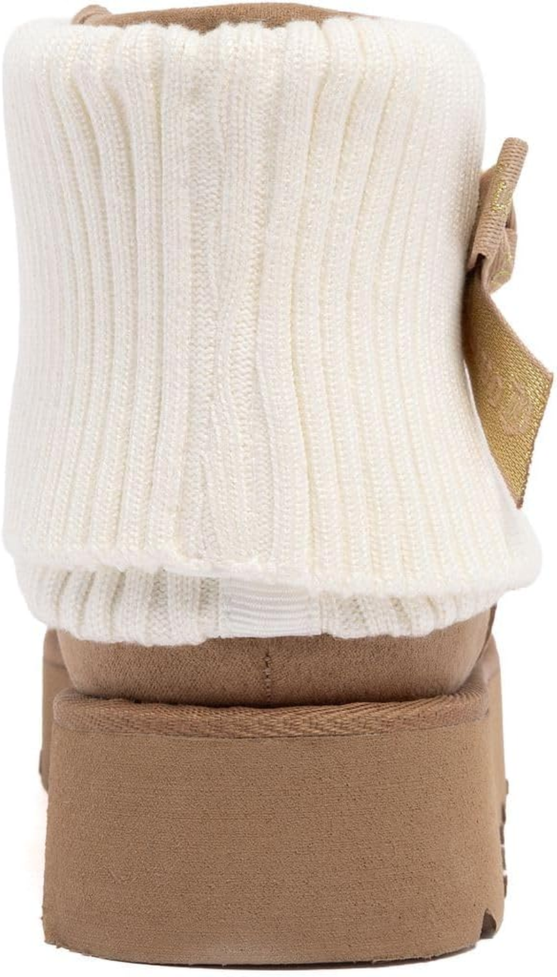 Juicy Couture Women&rsquo;S Fashion Boots &ndash; Cozy Ankle Booties with Chunky Lug Sole, Soft Upper, and Pull-On Fit for Cold Weather Comfort image number 5
