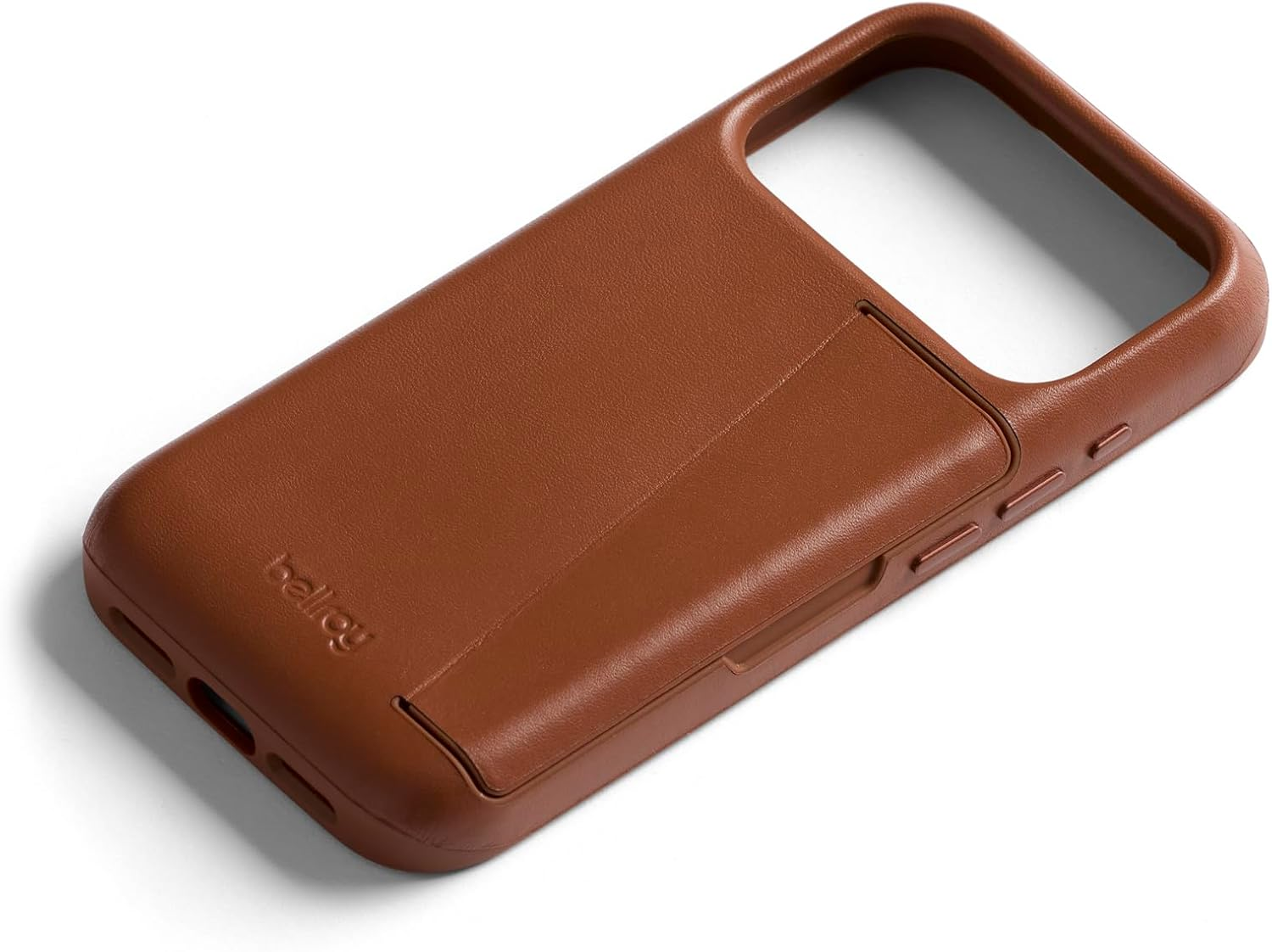 Bellroy Phone Case &ndash; 3 Card for Iphone 17 Pro (Leather Iphone Case, Phone Wallet) - Rust - Black image number 3