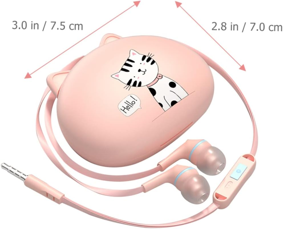 IWOWHERO Ear Earbud Headset Earphones Microphone Phone Earbuds Sleek Design for Boys and Girls and Adults for Family and Friends image number 4