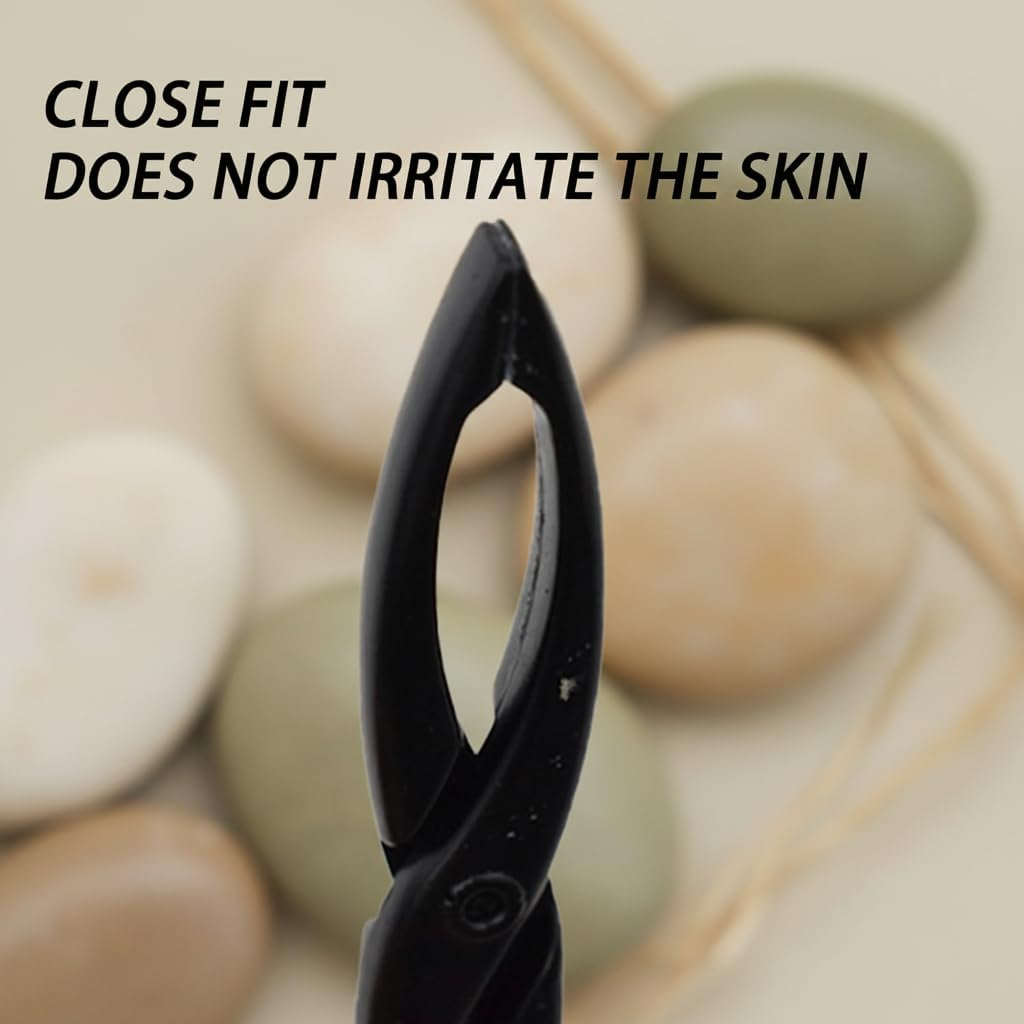 IMTKOOCO Tweezers Scissor Handle with Straight Tip for Eyebrow Shaping - Facial Hair Removal Eyebrow Tweezers for Precise Plucking Silver and Black Eyebrow Tweezers and Tweezers Eyebrow Scissors