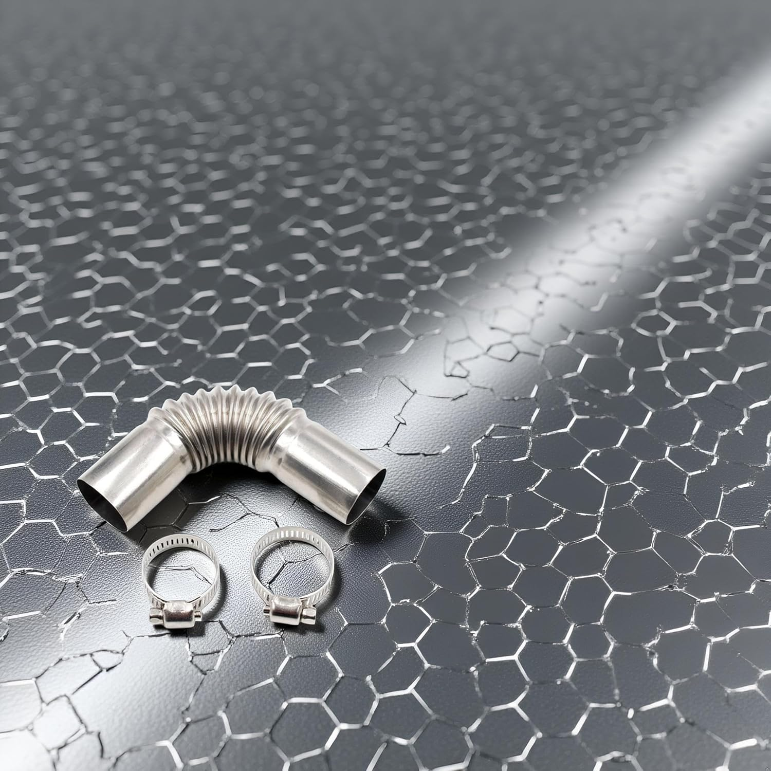 Diesel Heater Exhaust Pipe, Silver Stainless Steel 24Mm Air Diesel Parking Heater Exhaust Pipe Tube Elbow Connector for Webasto Eberspacher Diesel Boat Heater 13Cm Exhaust Pipes and Tips image number 2