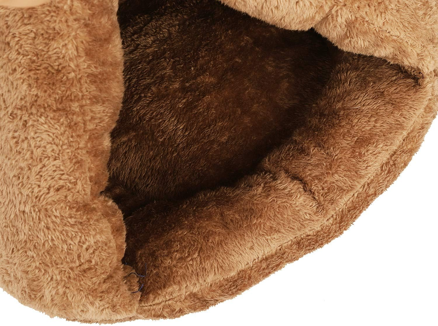 Cozy Cave Dog Bed Dog Cat Sleeping Bag Cave Cuddle Dog Bed with Hood Soft Plush Dog Calming Bed Pillow Dog Tent Snuggle Cave Dog Cuddler Cushion Warm Dog Igloo Bed House for Small Medium Puppy image number 4