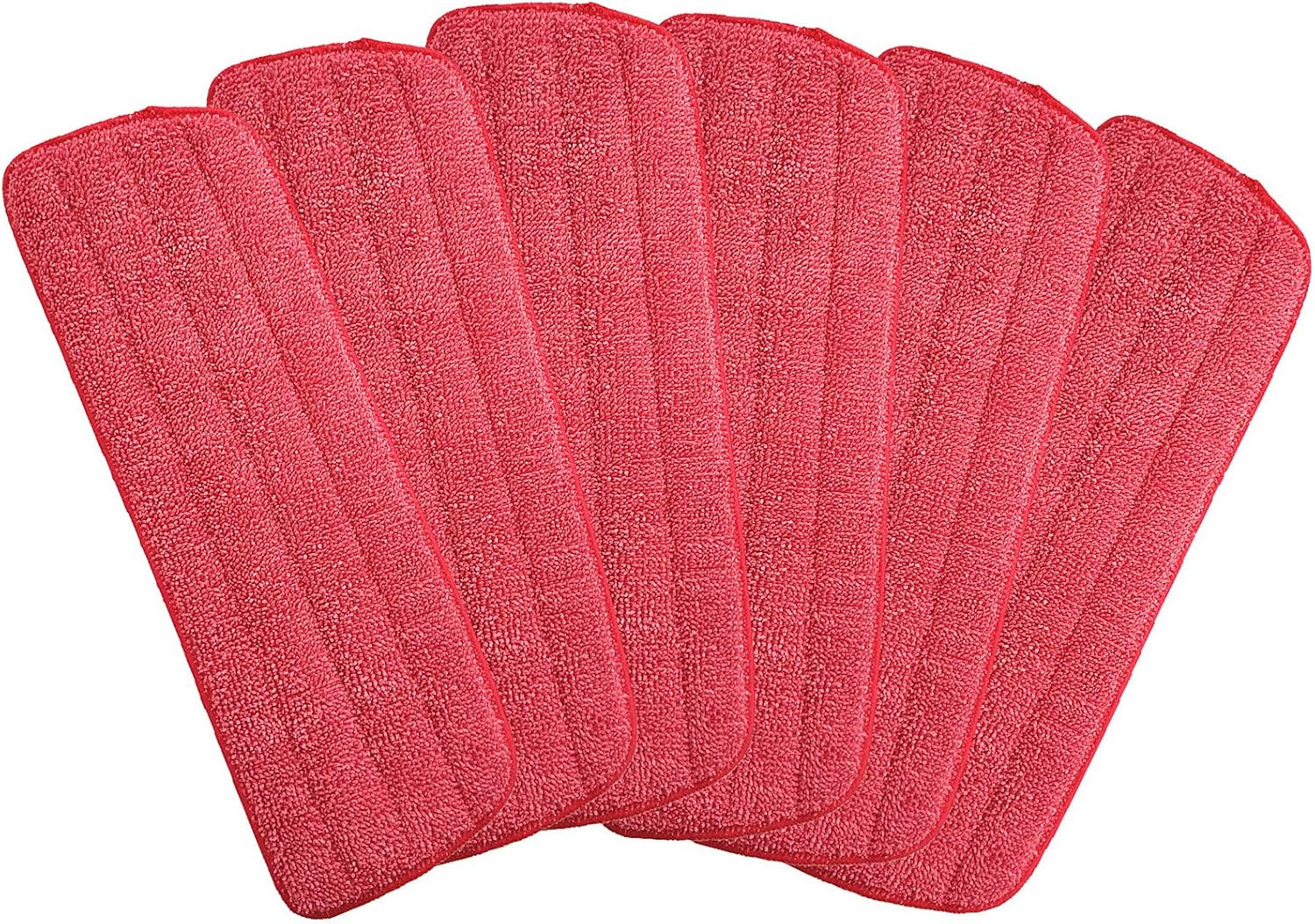 Microfiber Mop Pads for Wet/Dry Mop Floor Cleaning Pad Fit All Spray Mops (6 Pack) image number 1
