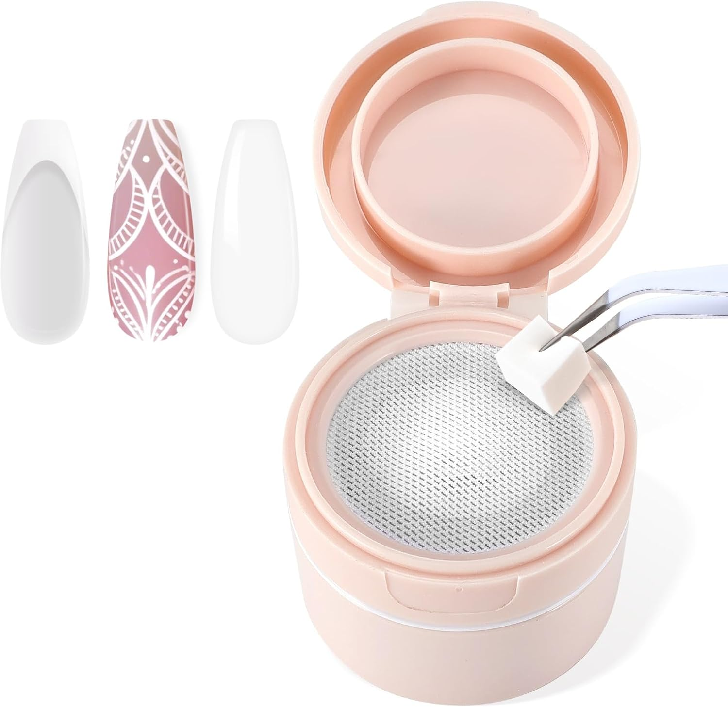 U-Shinein Cushion Gradient Painting Gel, Ombre Nails Aura Nails Full Coverage Precise Control of Each Strokelong Lasting French Manicure Soak off UV LED DIY Nail Art,White image number 5