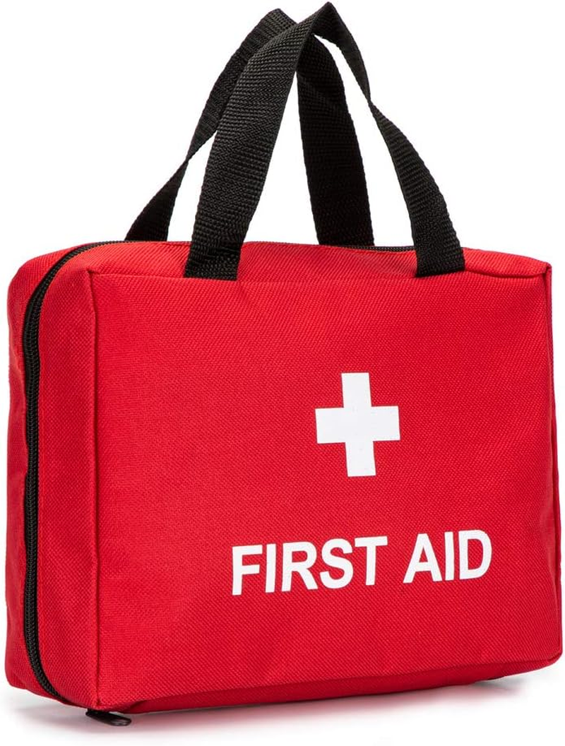 Red First Aid Bag Empty 1St Aid Bag Section Dividers Medical Travel Case First Responder Storage Compact Survival Medicine Bag for Car Home Office Kitchen Sport Outdoors Holiday (Green)