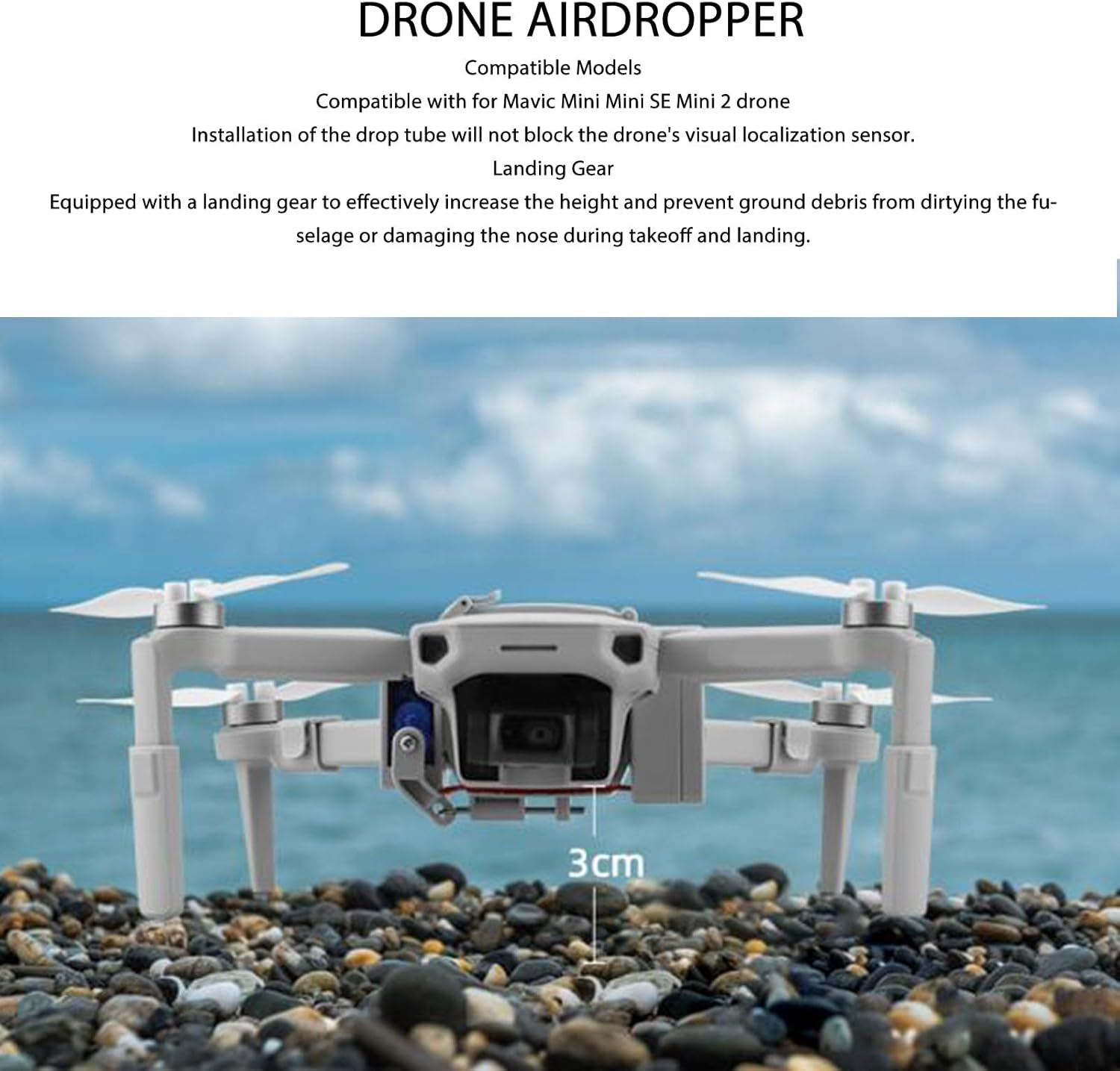 Zopsc RC Drone Airdrop Device for Mavic Mini Mini SE Mini 2, USB Rechargeable Drone Payload Release System image number 5