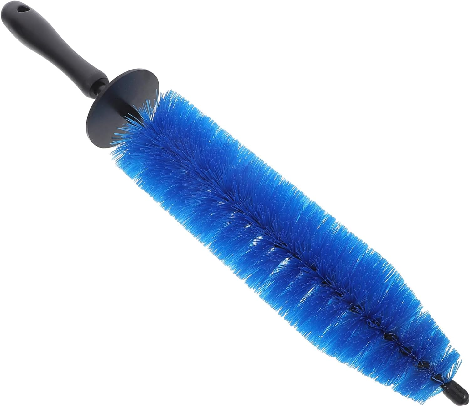 JEWEDECO Car Wheel Rim Brush Portable Detailing Tool for Automotive Cleaning Blue Car Tire Brush with Fine Bristles for Wheel and Rim Maintenance