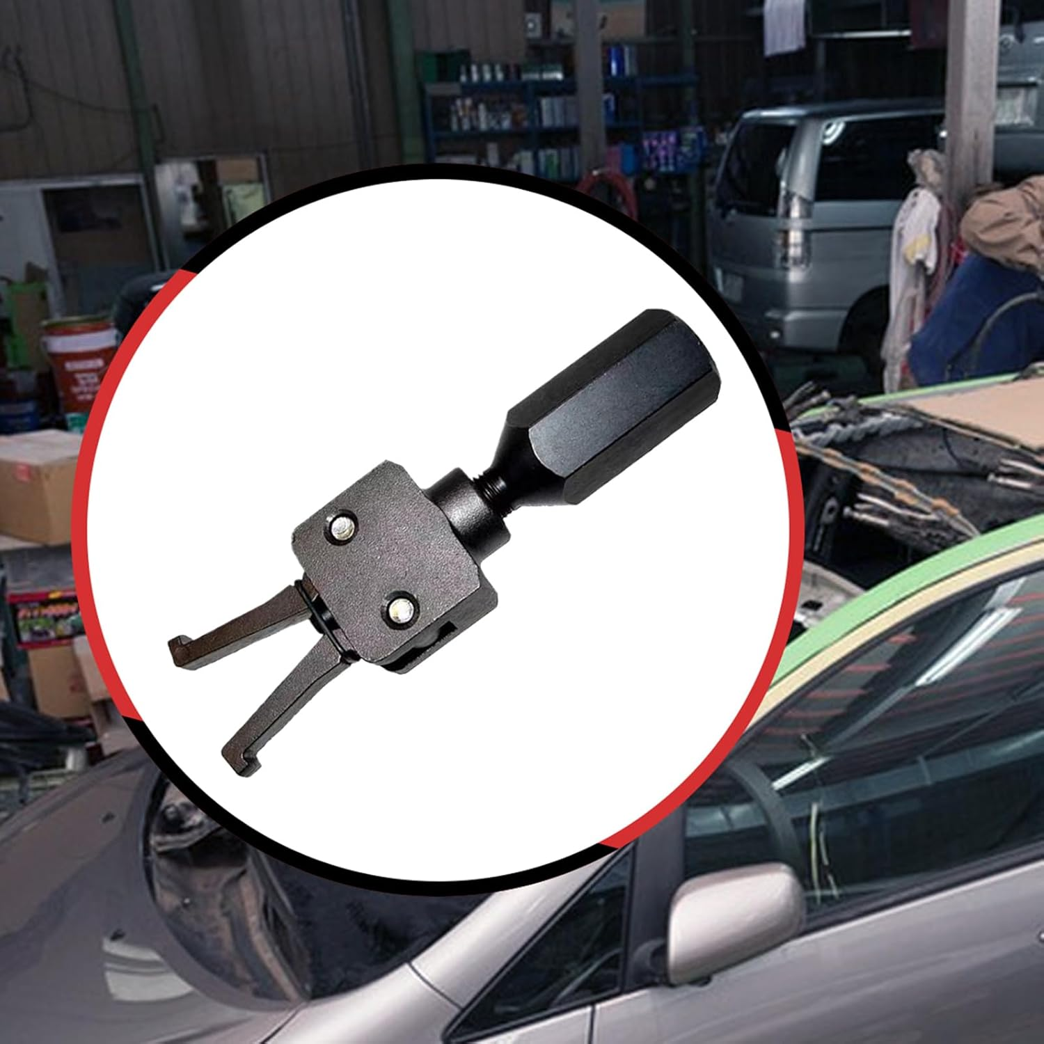 Bearing Removal Tool, Slide Hammer Bearing Puller Attachment, Car Repair Equipment, Maintenance Accessory 5.91X1.57X0.98 Inches for Automotive Mechanical Work