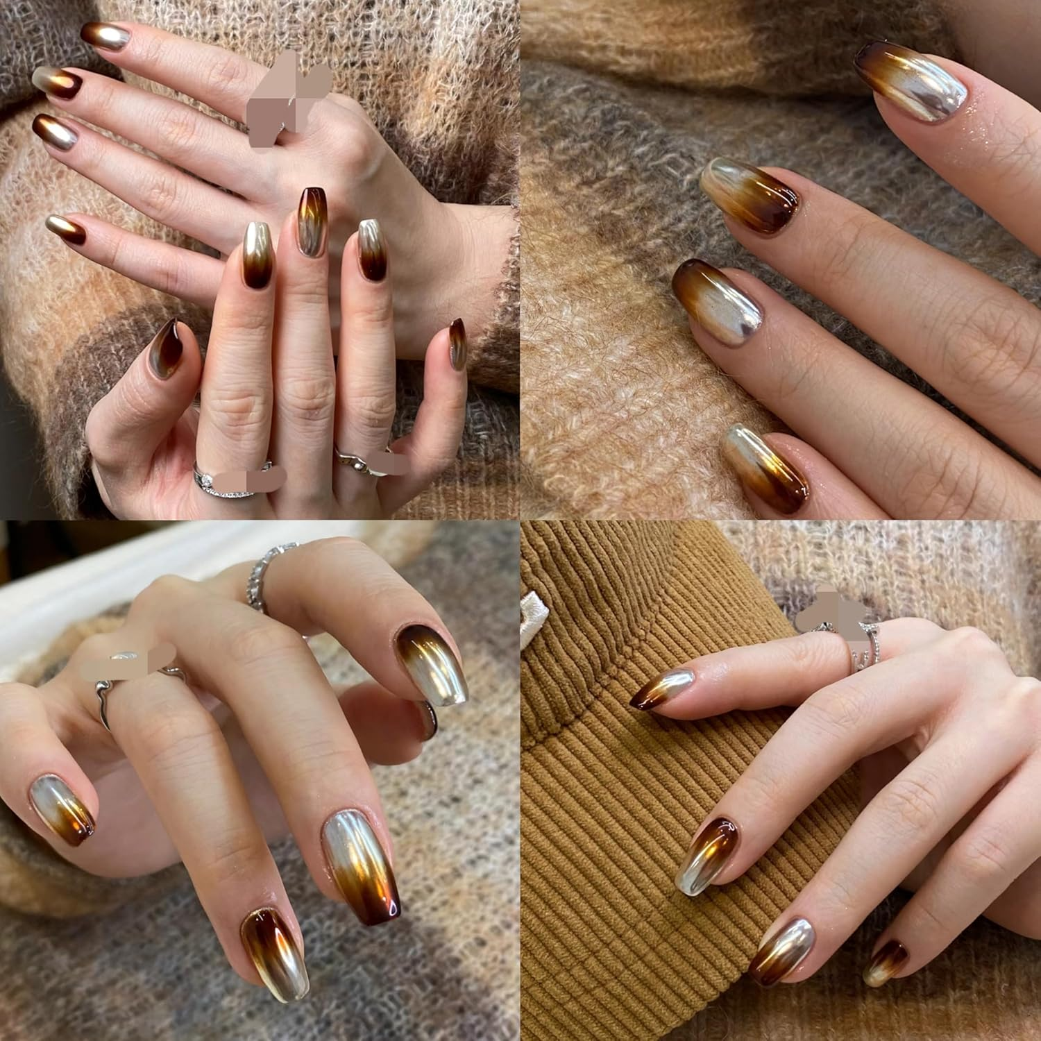 100Pcs Soft Nail Sponges for Ombre, Nail Art Tools, Nail Art Sponges with Grabbing Pen, Nail Art Stir Spoon, Ombre Nail Brushes, Manicure Professional Accessories Supplies image number 2