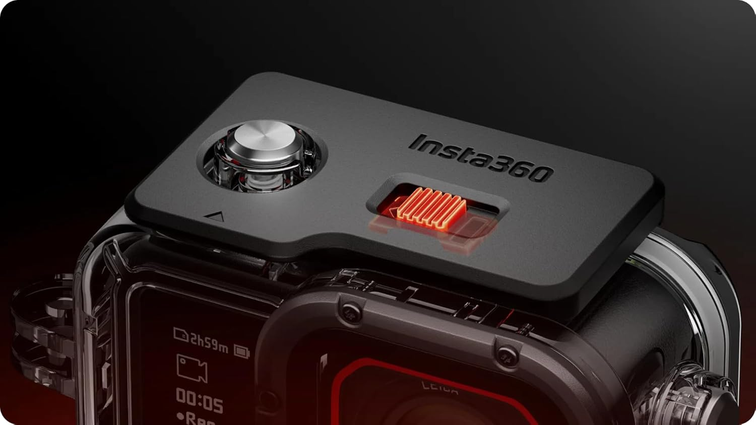 Insta360 Underwater Case Compatible with Ace Pro 2 60 Meters Water Resistant Clear Glass Lens image number 2