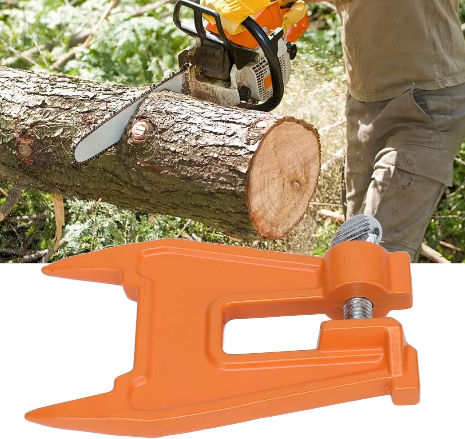Joyzan Chainsaw Filing Vise, Chains Pocket Stump Sharpening Clamp Saw Portable Iron Accessory Tool File Guide Bar Raker Teeth Plate Jig Support Universal Parts Blade Logging Mounting Kit Tree Secure image number 5