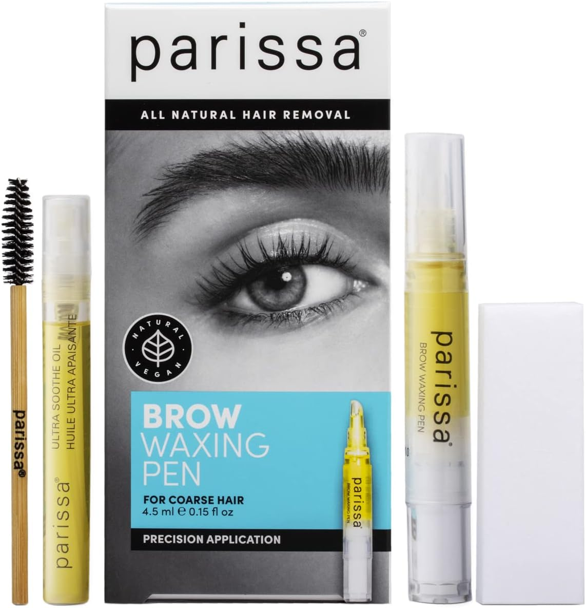 Parissa Brow Waxing Pen, Salon-Style Hair Removal for Precise Eyebrow Shaping, Quick & Mess-Free, At-Home Waxing Kit image number 3