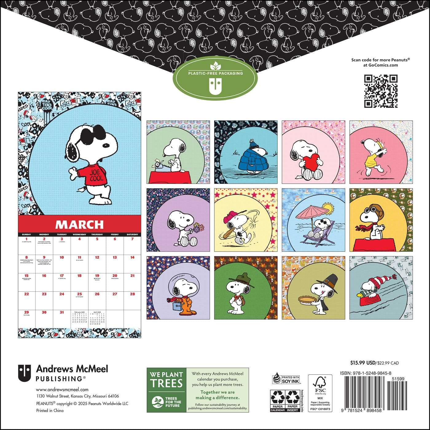 Peanuts(R) Snoopy 2026 Wall Calendar image number 4