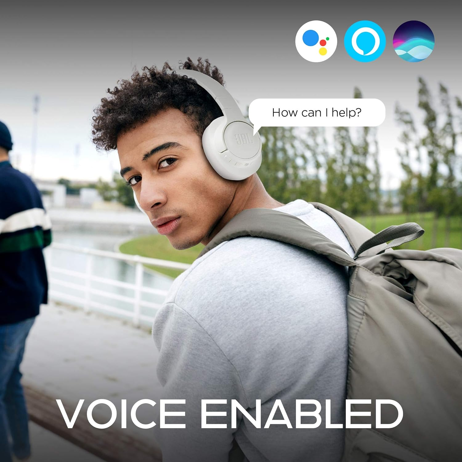 JBL Tune 750BTNC Wireless Over-Ear Noise Cancelling Headphones White image number 4