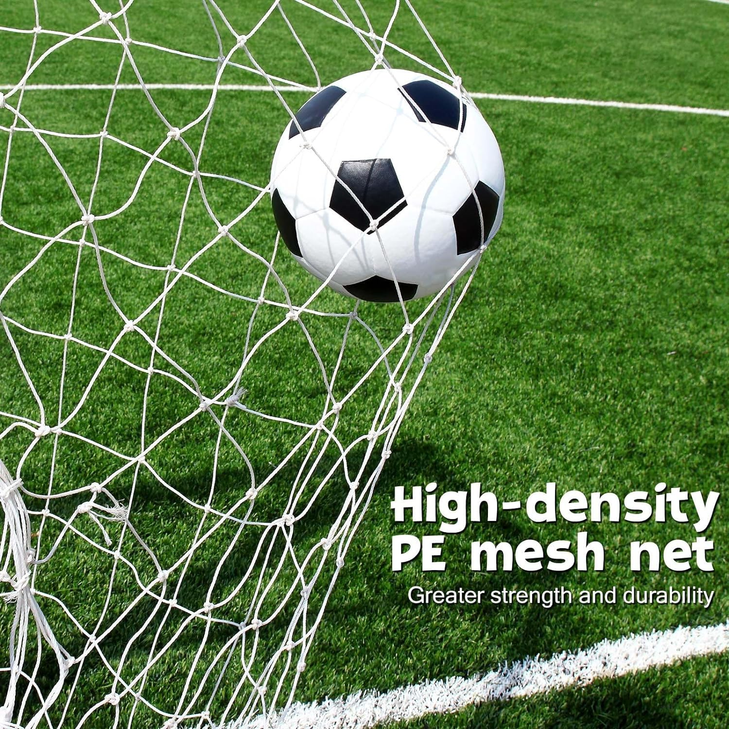 Soccer Goal Set Football Net Metal Frame Backyard Training Practice Kids Adults Youth Home Outdoor Sports Games Match - 1.83X1.22M image number 5