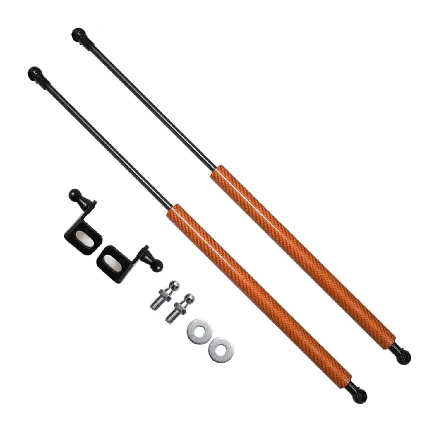 For Suzuki for Swift A2L for Swift Sport ZC33S 2017-2023 Hood Bonnet Piston Rods Gas Struts Lift Support Shock Dampers (Color : Carbon Fiber Orange)