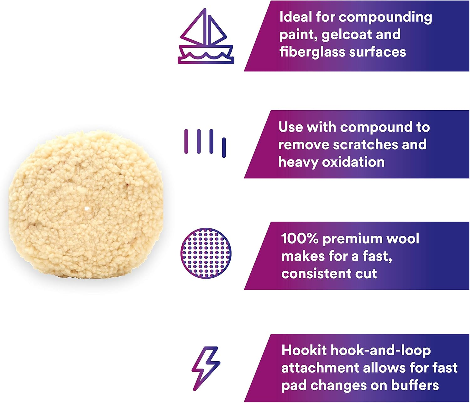 3M 05719 Perfect-It Wool Compounding Pad