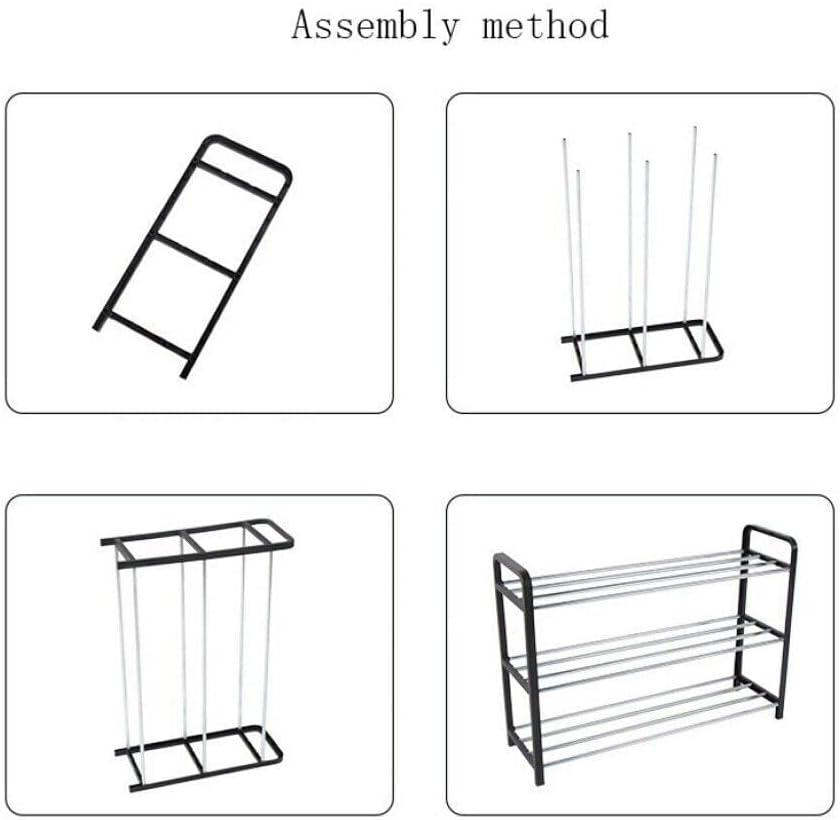 Tootoo Shoe Rack Storage Organizer Shelf Stand Shelves 3/4/5 Tiers Layers Shoe Storage (3 Tiers) image number 6