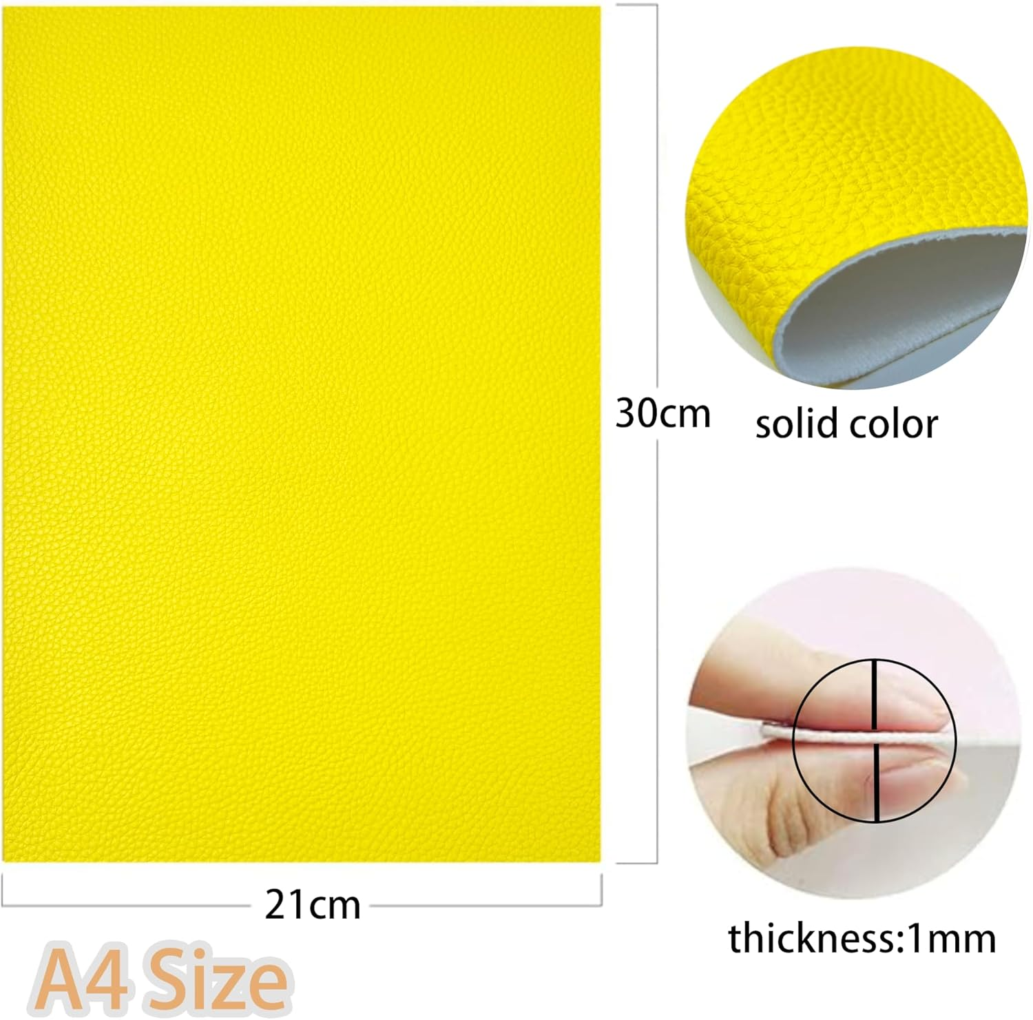 AUXIN 10 Pcs A4 Size (21Cm X 30Cm) Faux Leather Sheets for Bows Earrings Purses Making, PU Synthetic Fabric Bundles for DIY Jewelry Crafts (B) image number 6