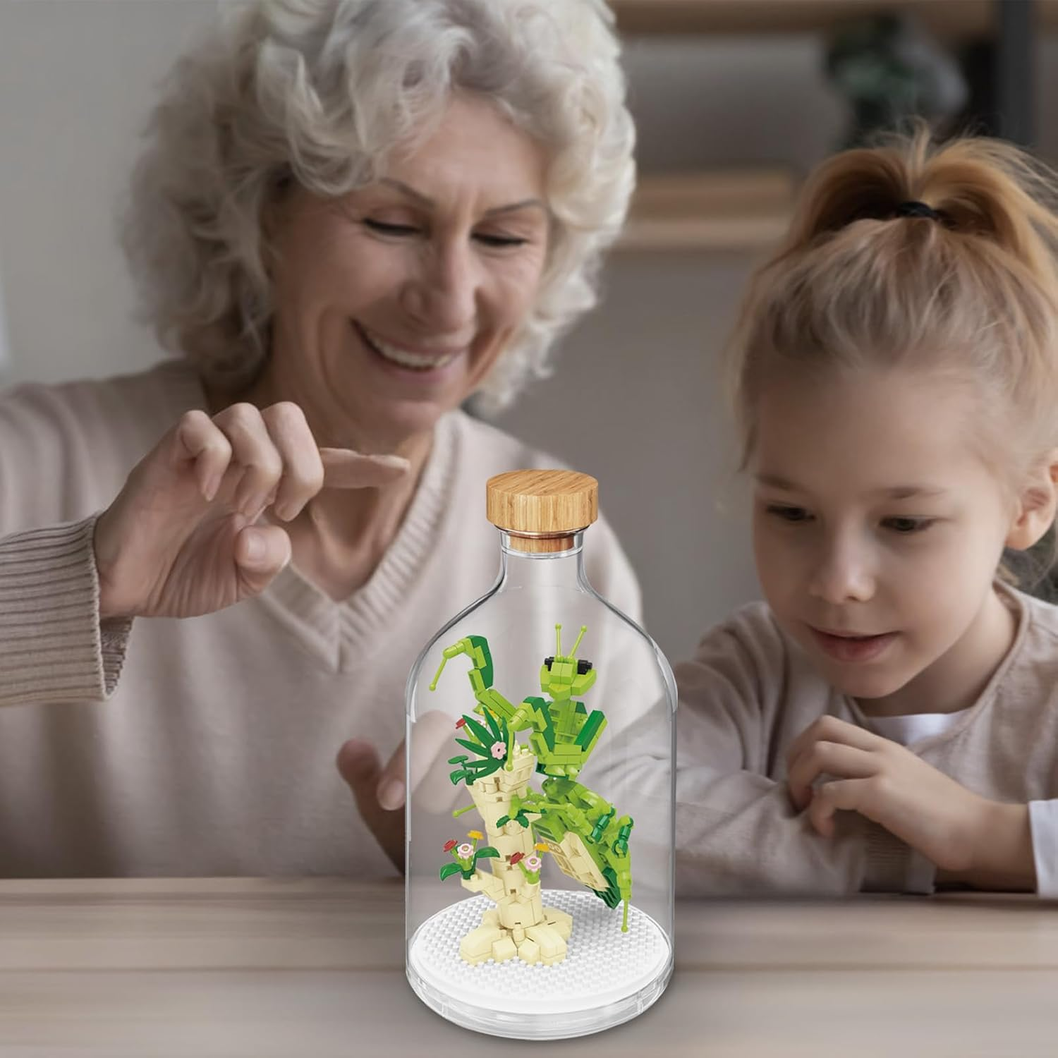 Cricket Insect Building Set with Plastic Bottles, Botanical Collection for Nature Lover, Creative Gifts for Woman Kids Age 8+ on Birthday Mother'S Day(384 Pcs) image number 4